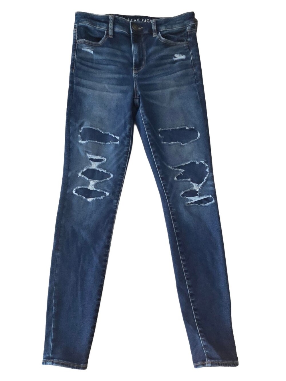 American Eagle Next Level Ripped High Waisted Ripped Jeggings